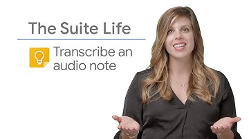 Transcribe an audio note
