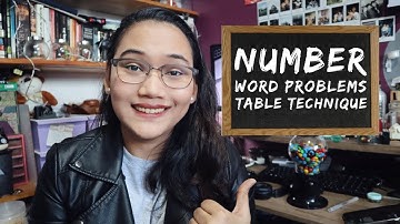 Number Word Problem - Table Technique - Civil Service & UPCAT Review
