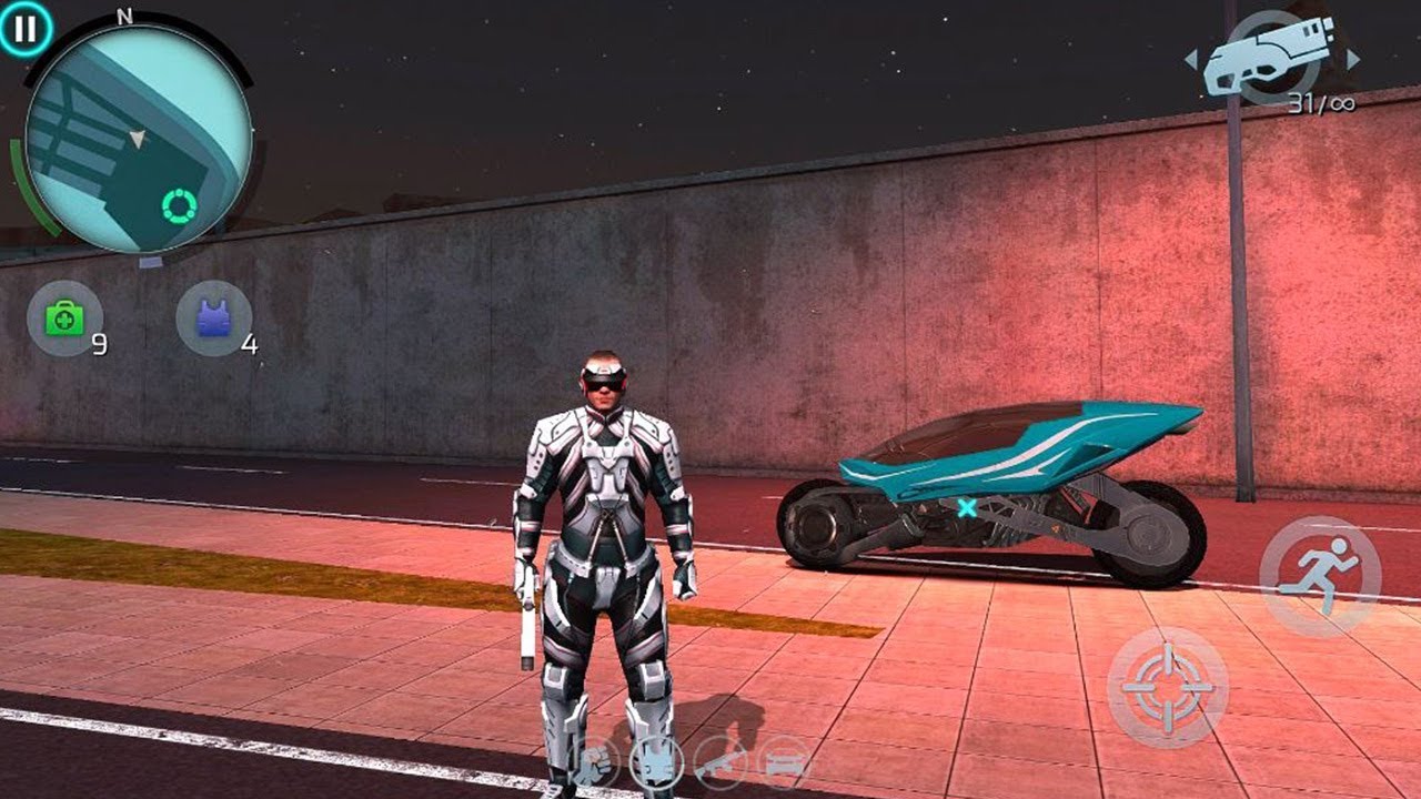 Gangstar Vegas Gang Event Robocop Robes The Bank (BIKE VS NO BIKE ) YouTube
