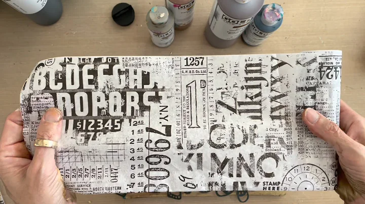Gel Printing Tim Holtz Collage PaperTutorial Tidbits