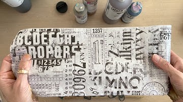 Gel Printing Tim Holtz Collage Paper–Tutorial Tidbits