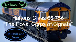 (HD) New layout fleet! - Hattons Class 66 756 “The Royal Corps of Signals” Model Railway - UK Trains