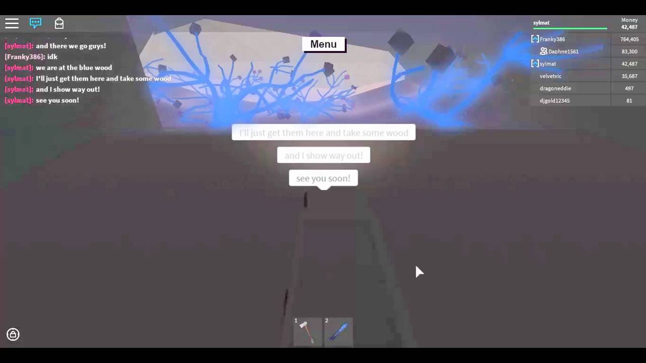 Lumber tycoon 2 How to get Blue Wood [DOOR 2 CLOSE] YouTube