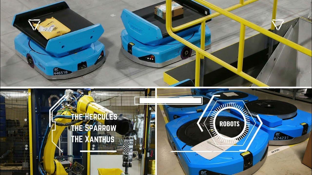 Robots in Amazon Warehouses YouTube