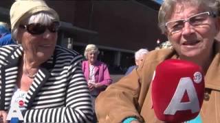 Winnaar Rollatorloop (90) Olympisch Stadion: 'Met zo'n juffrouw er voor wil je wel lopen'
