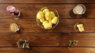 Рецепт недели: картофельное пюре с луком и кедровыми орешками