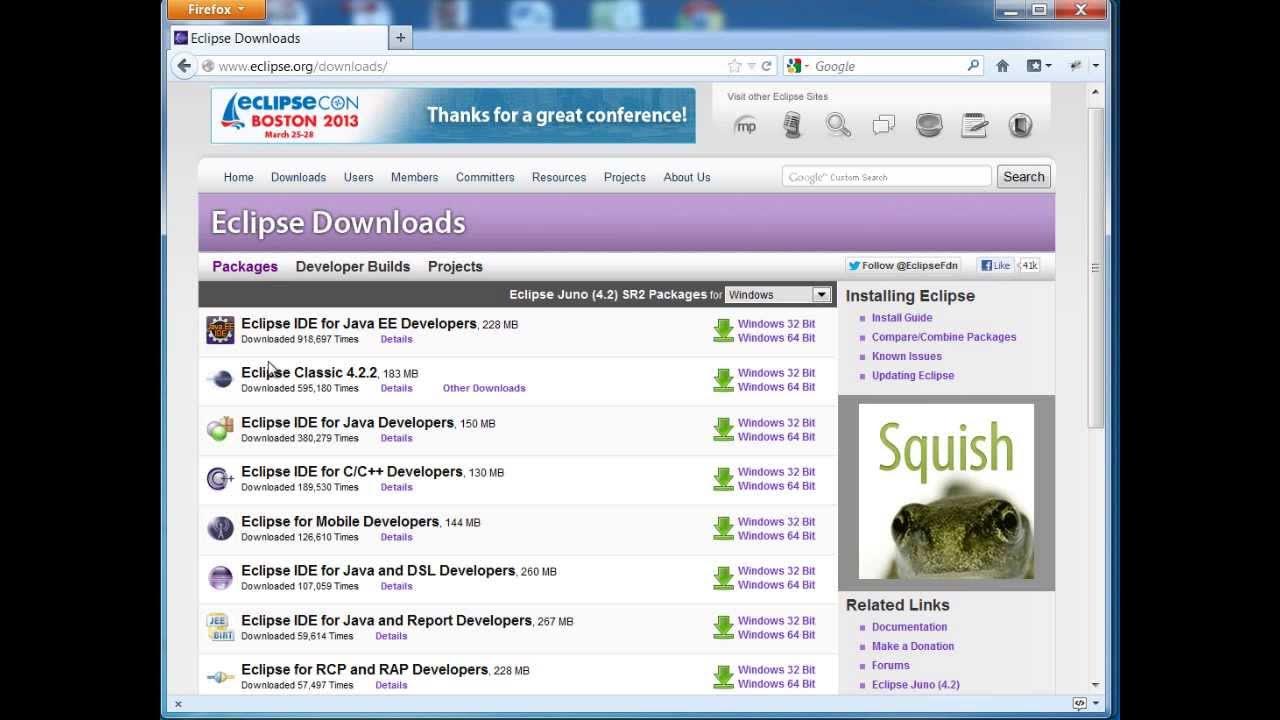 Java Training - How to install Eclipse and how to create a Basic Java ...