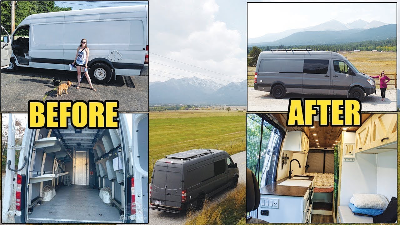 DIY Camper Van Conversion Time Lapse (One Year in 14 minutes) - YouTube