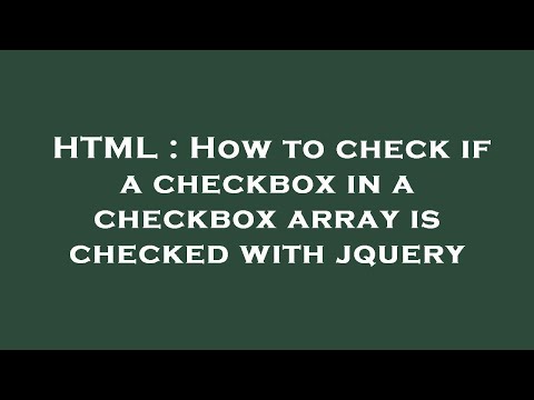 HTML : How