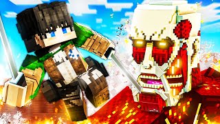 ATTACK ON TITAN BATTLE In MINECRAFT?!…