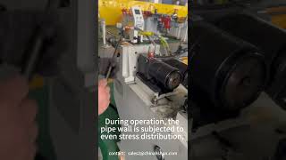 The whole process of pipe shrinking by the DTM40 pipe froming machine, with one-step forming! #pipe