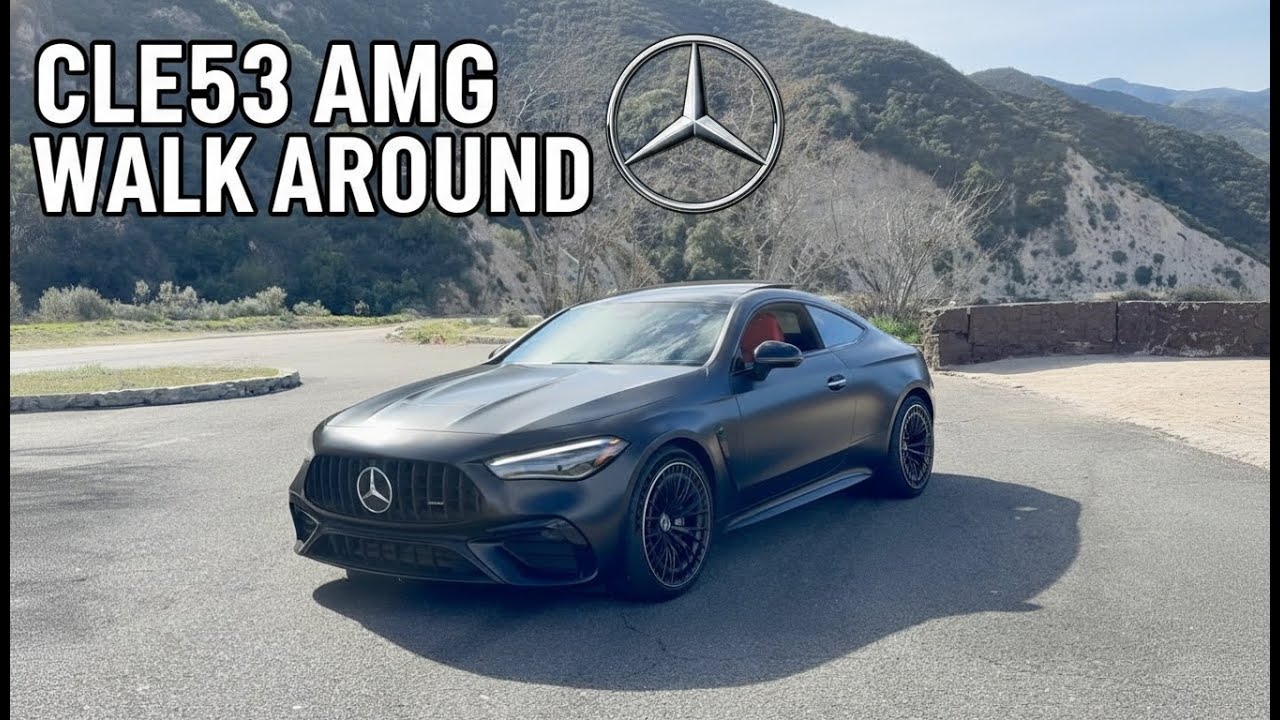 Satin Black Wrapped CLE53 AMG Walkaround | In The Canyons - YouTube