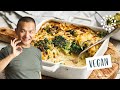 Kartoffelauflauf mit Brokkoli und Sahnesauce - Vegan | Potato-Broccoli Casserole with a Creamy Sauce