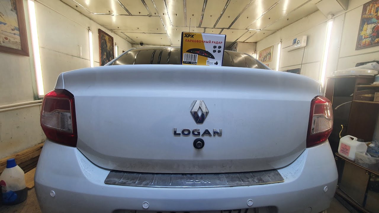 Простая установка парктроника на новый  Рено Логан