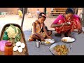 A santali grand mother cooking EGG CURRY recipe with CAULIFLOWER in tribe village style|village life