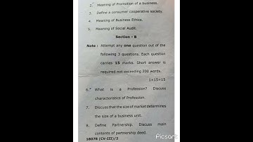 BBA 1st Semester Question Paper Business Organisation and Ethics-2022 #ccsu #ccsuniversity #Quick