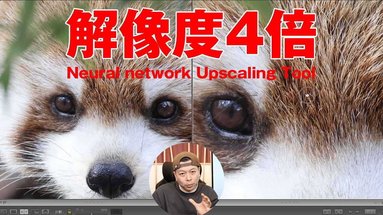 【カメラ】CanonのNeural network Upscaling Tool ！解像度4倍になる神ツール！レビュー！