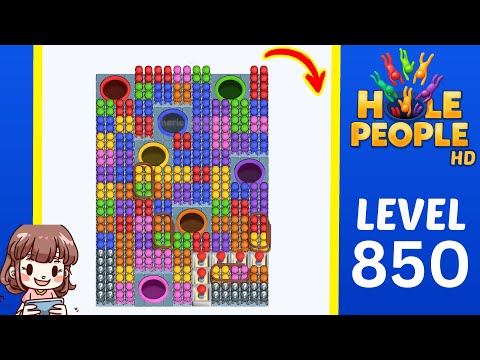 Hole People Level 850 Solution Walkthrough