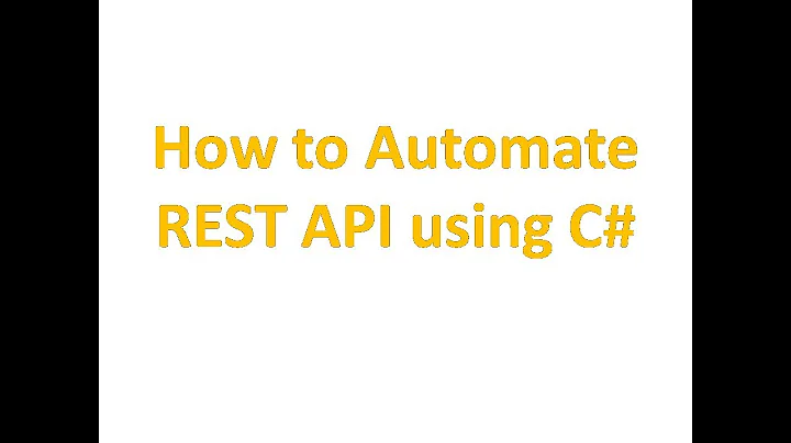 RestSharp: REST API testing using C# RestSharp and Json.NET