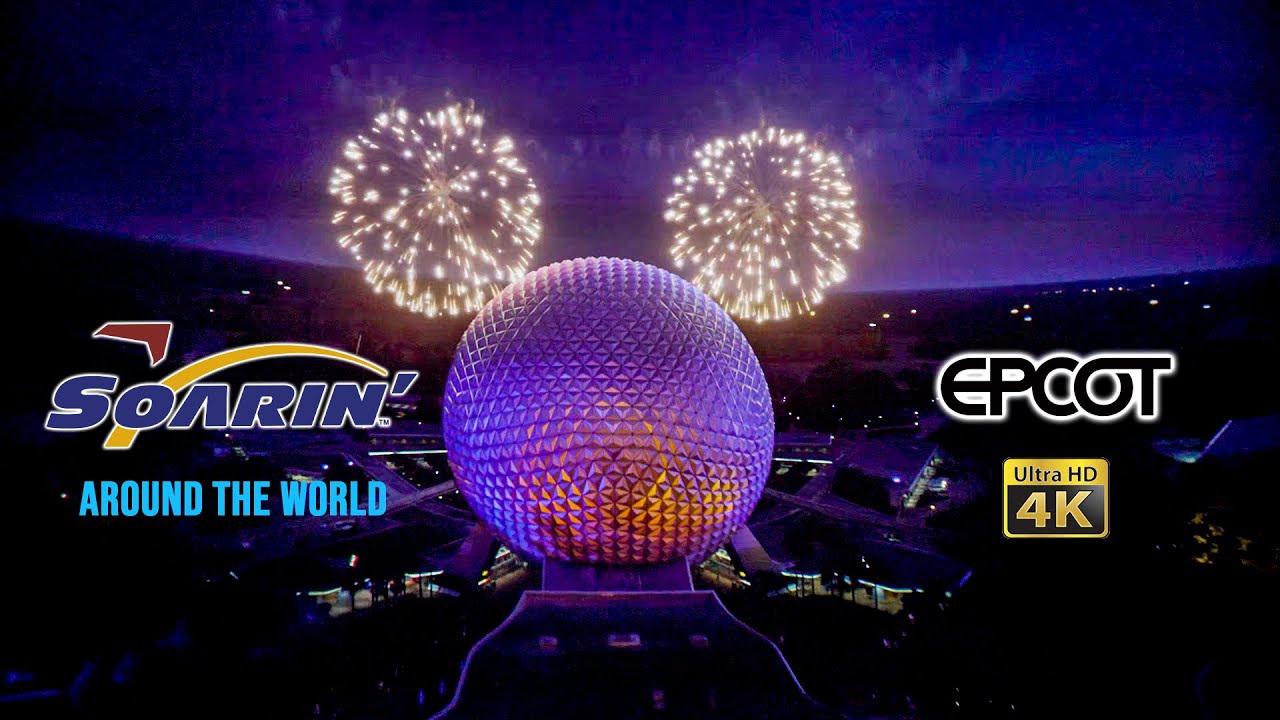 Soarin' Around the World On Ride Low Light 4K POV with Queue EPCOT Walt Disney World  2021 09 28