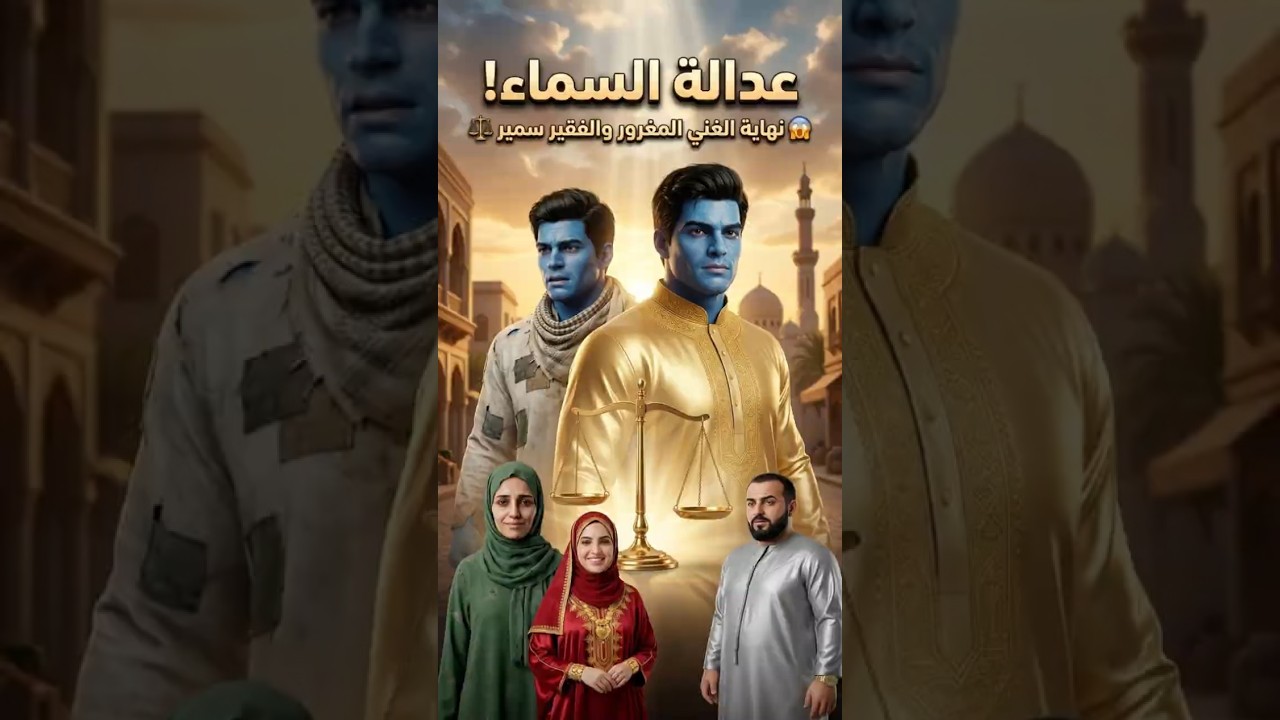 عدالة السماء! 😱 نهاية الغني المغرور والفقير سمير ⚖️ | Arabic Stories | #shorts #arabicstories