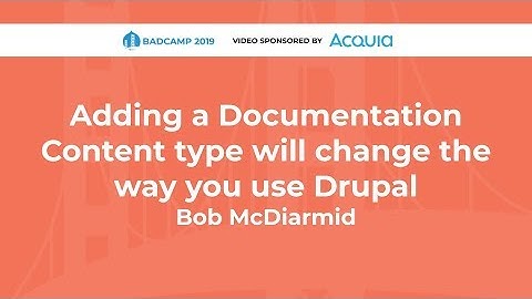 Adding a Documentation Content type will change the way you use Drupal