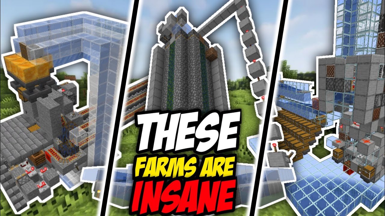 3 insane farms in minecraft survival | RUFMAN PLAYZ - YouTube