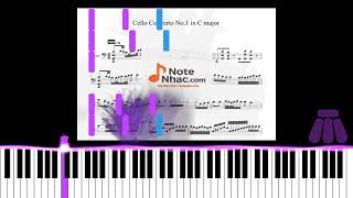 Cello Concerto No  1 in C Major | Free Sheet PDF | Mid Advanced Piano Tutorial