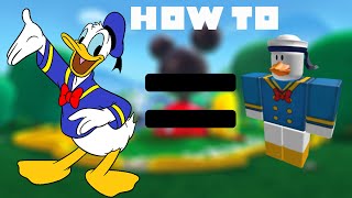 How To Become Donald Duck In Roblox Roblox Cosplay Tutorial Youtube - duck pants roblox