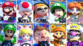 Mario Kart 8 Deluxe - All Character Win & Loss Animations