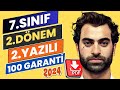 7 sinif nglzce 2 dnem 2 yazili sorulari  yen sinav sstem  20232024