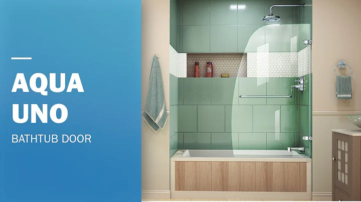 DreamLine Aqua Frameless Tub Door | Hinged Opening