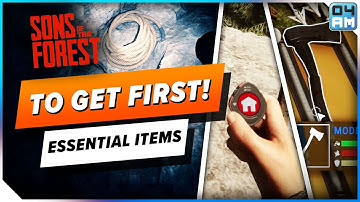 Get These Items FIRST in Sons of The Forest - Modern Axe, GPS Locator & Flashlight Guide