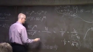 Differential Equations, Lecture #2, Exponential & Logistic Growth, Separation of Variables