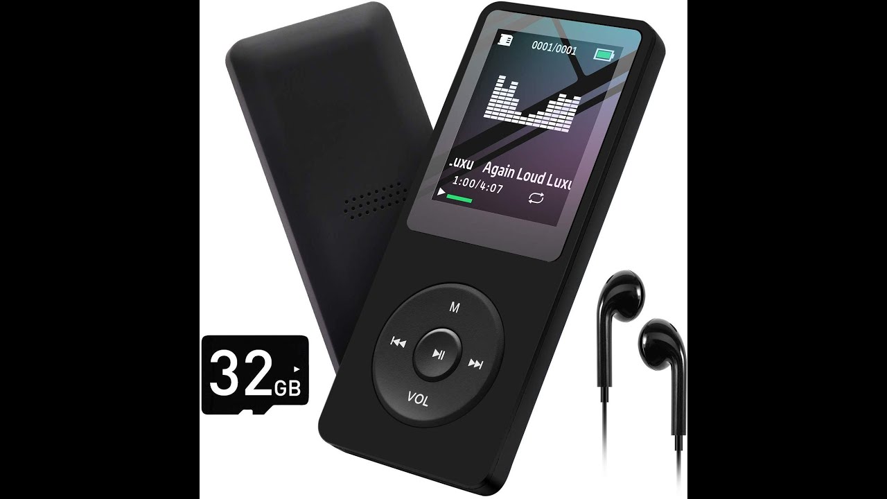 Lecteur MP3 avec carte SD de 32 Go avec haut parleur et radio FM par arungo