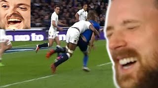 Forsen Reacts - Biggest Rugby Hits- Brutal Rugby hits