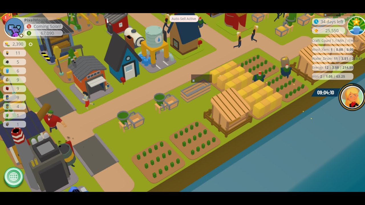 Town Star Farming Wool and rushing to Steel!