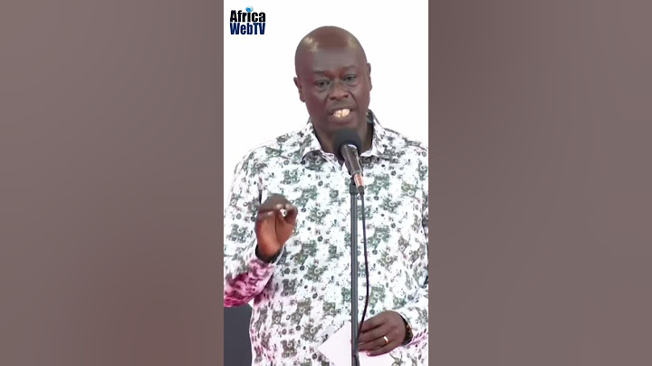 The Problem Of Africa Is Leadership | Rigathi Gachagua