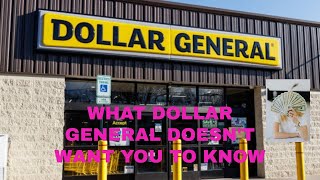 What Dollar General Doesn't Want You To Know#shopping #dollargeneral