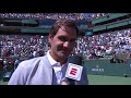 Roger Federer Talks to Fans About Rafa's Withdraw & The Finals at the 2019 BNP Paribas Open