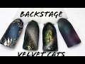 Velvet Cats Eye Nail Art