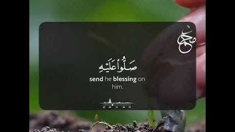 سورة الأحزاب- إِنَّ اللَّهَ وَمَلَائِكَتَهُ يُصَلُّونَ عَلَى النَّبِيِّ💚حمزه يوتيوب