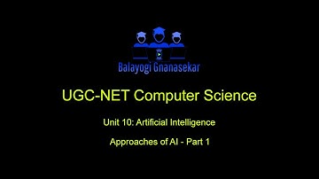 UGC-NET Computer science: Artificial Intelligence #Tamil #UGC #ugc