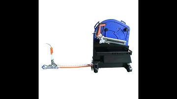 Ergonomic pallet strapping system with electrically driven Chain Lance