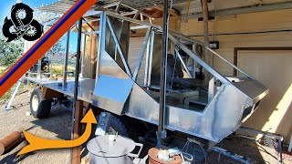 L19 Cantilevered coil-over cab mounts, Leviathan overlander project