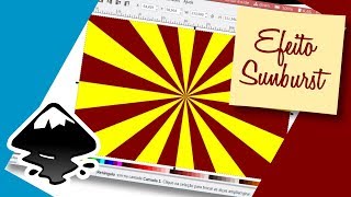 Como criar o efeito sunburst no Inkscape