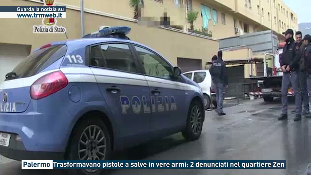Palermo - Trasformavano pistole a salve in vere armi: 2 denunciati nel quartiere Zen