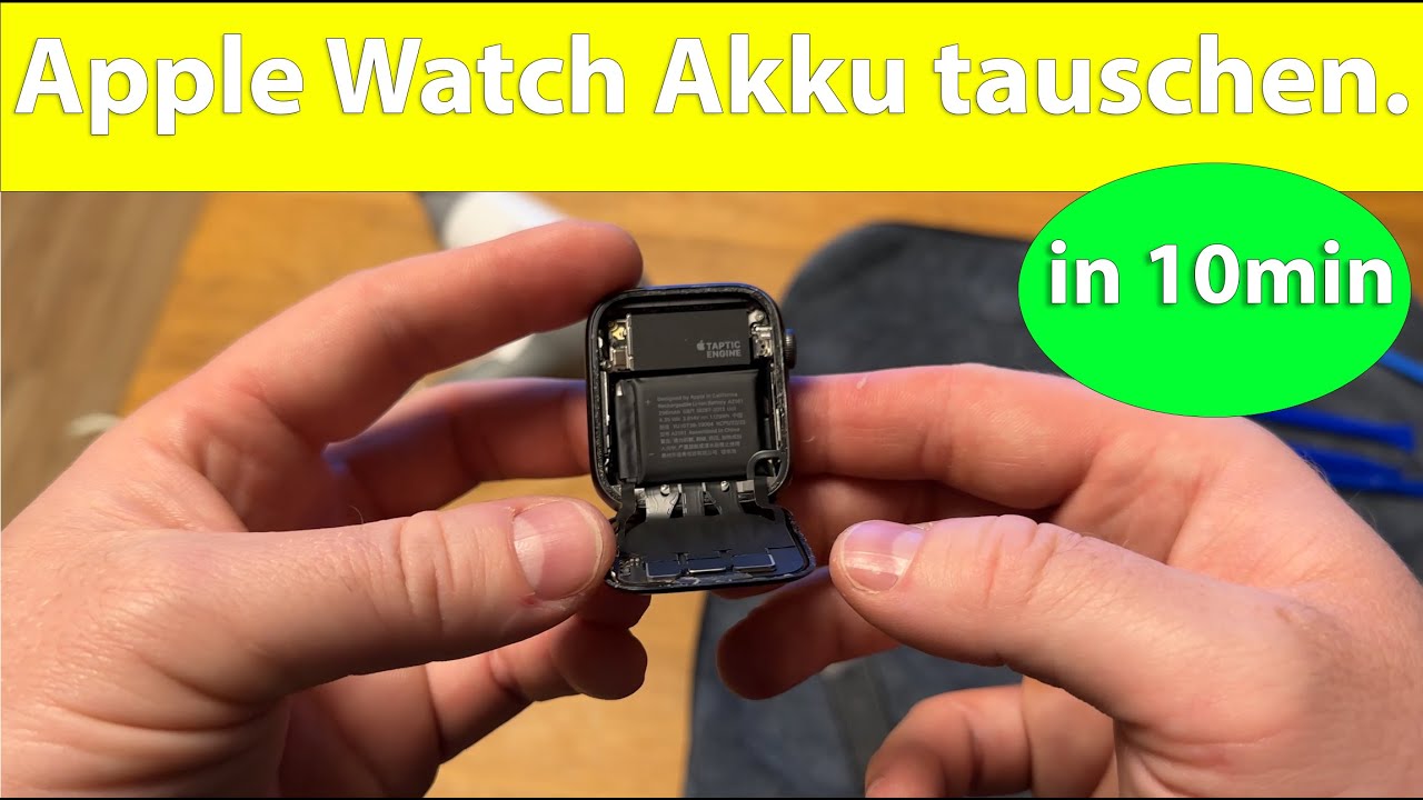 Apple Watch 7 Akku Schnell Leer Apple Watch Akku tauschen - YouTube