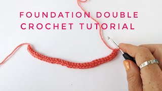 Working a foundation double crochet row