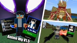 Этот новый аниме-аддон потрясающий || Аддон/Мод Anime Wg v1.5 для Minecraft PE 1.20.73